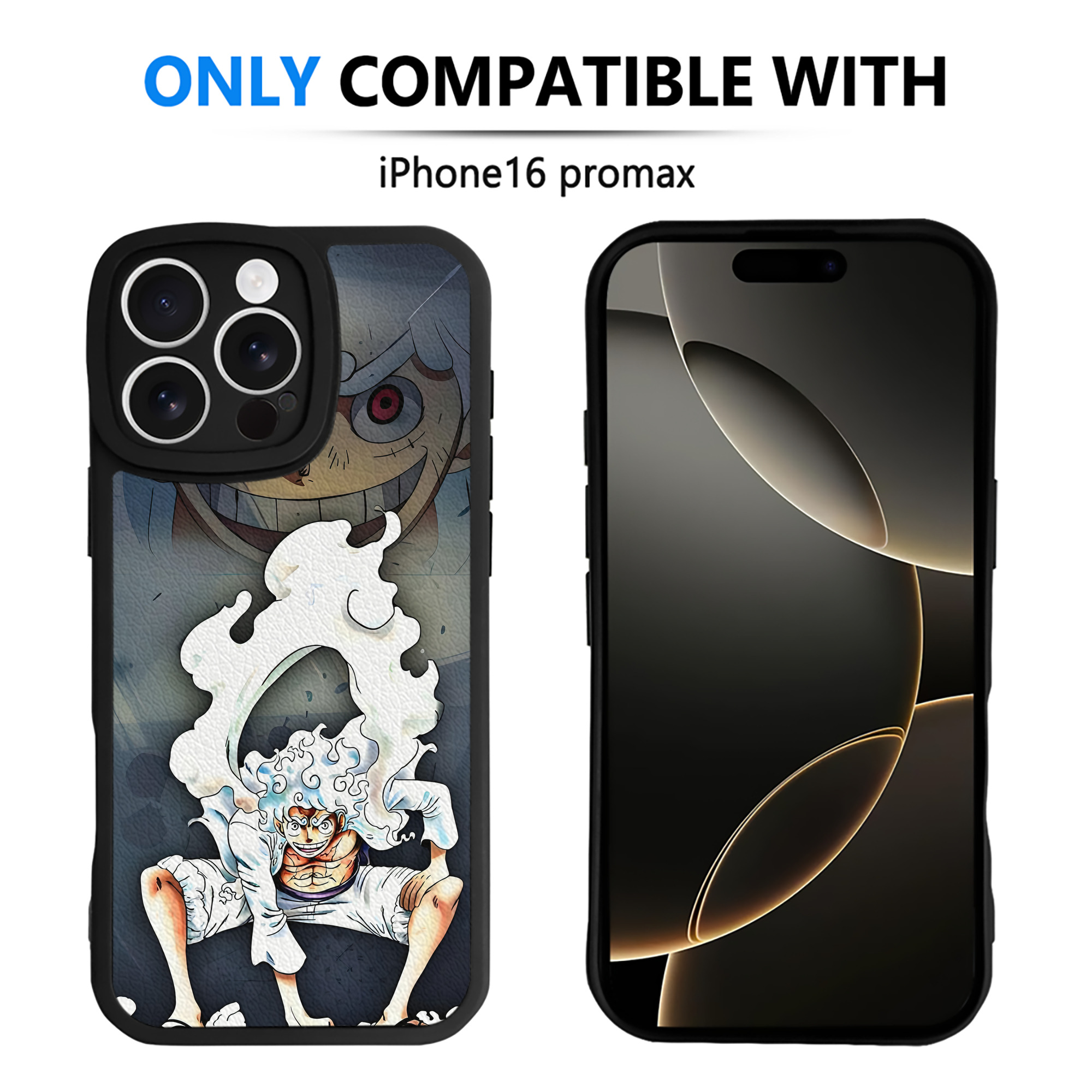 （画像用） ワンピース ONE PIECE 【iPhone 16シリーズ対応】シリコンスマホケース（レザー調） 材質：シリコン